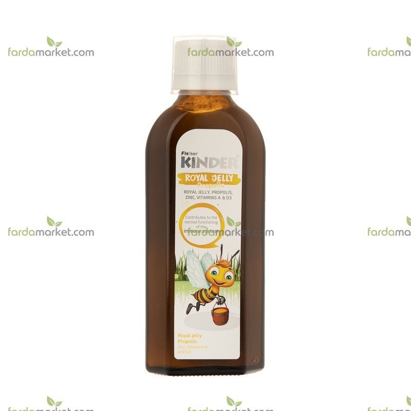 شربت رویال ژلی پروپولیس 200 میلی لیتر فیشر کیندر 