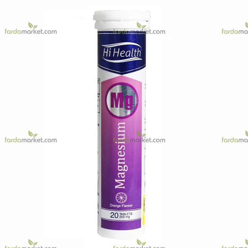 قرص جوشان منیزیم های هلث ۲۵۰ مگ با طعم پرتقال - ۲۰ عدد