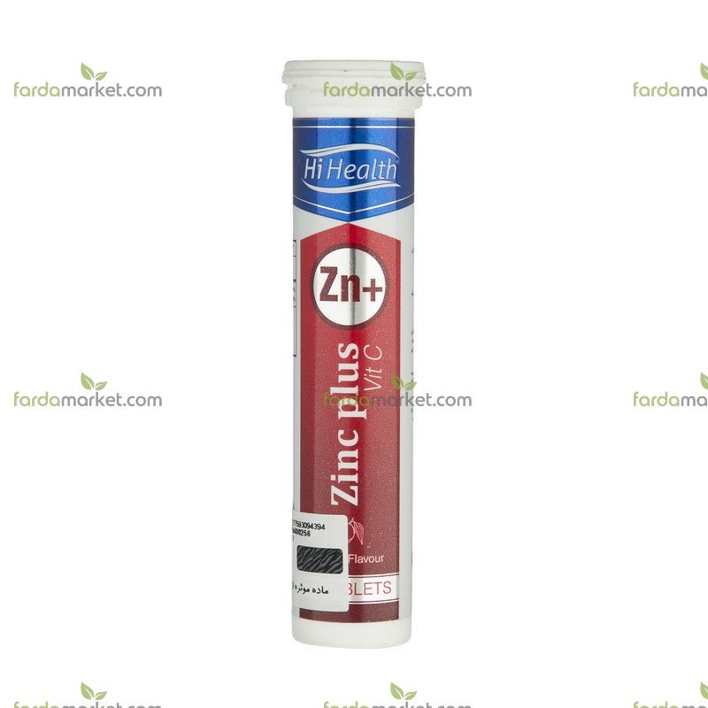 قرص جوشان زینک پلاس ویتامین ث 20 عددی های هلث 