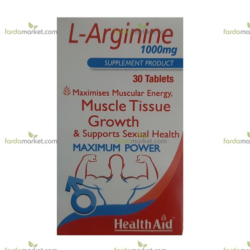 قرص ال-آرژنین1000- 30 عددی هلث اید 