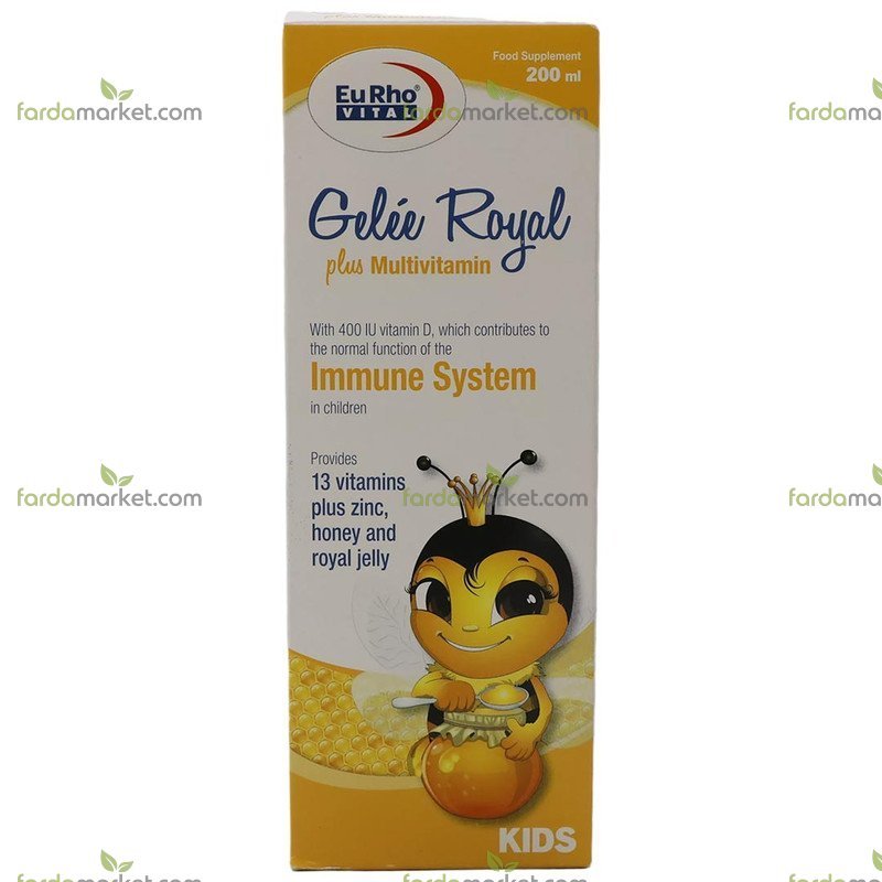 شربت ژل رویال پلاس مولتی ویتامین 200 میلی لیتر یوروویتال 