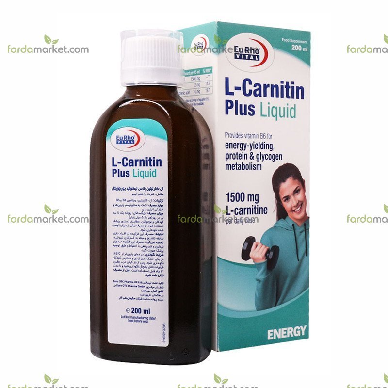 شربت ال کارنیتین پلاس لیکوئید ۲۰۰ م ل - یوروویتال