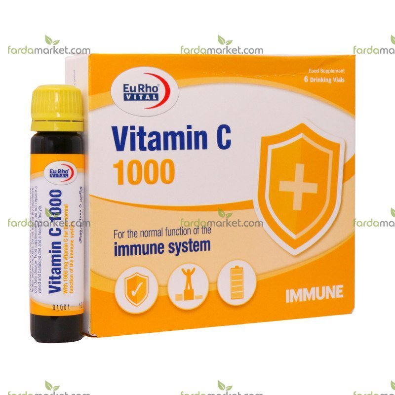 ویال خوراکی ویتامین ث 1000 - 6 عددی یوروویتال 