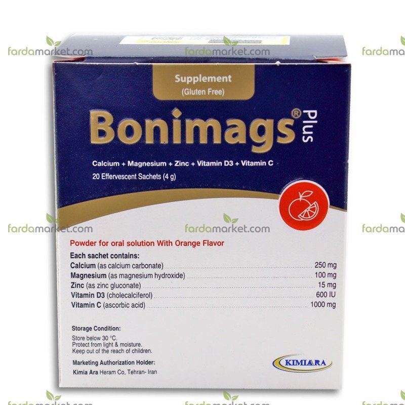 ساشه بونی مگز پلاس 20 عددی کیمیا آرا 