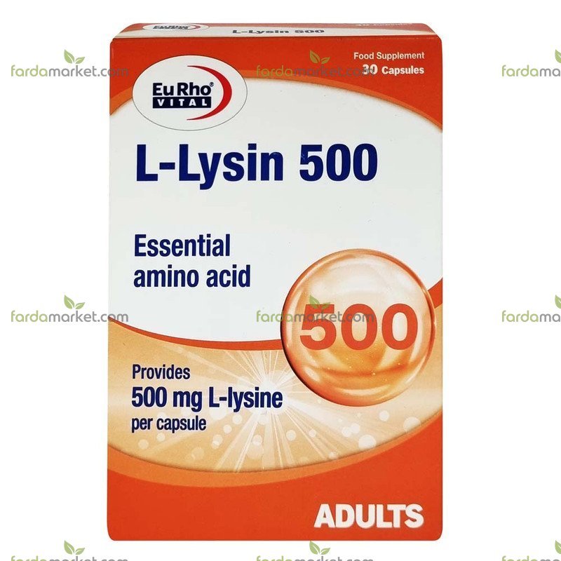 کپسول ال لیزین 500 30 عددی یوروویتال 