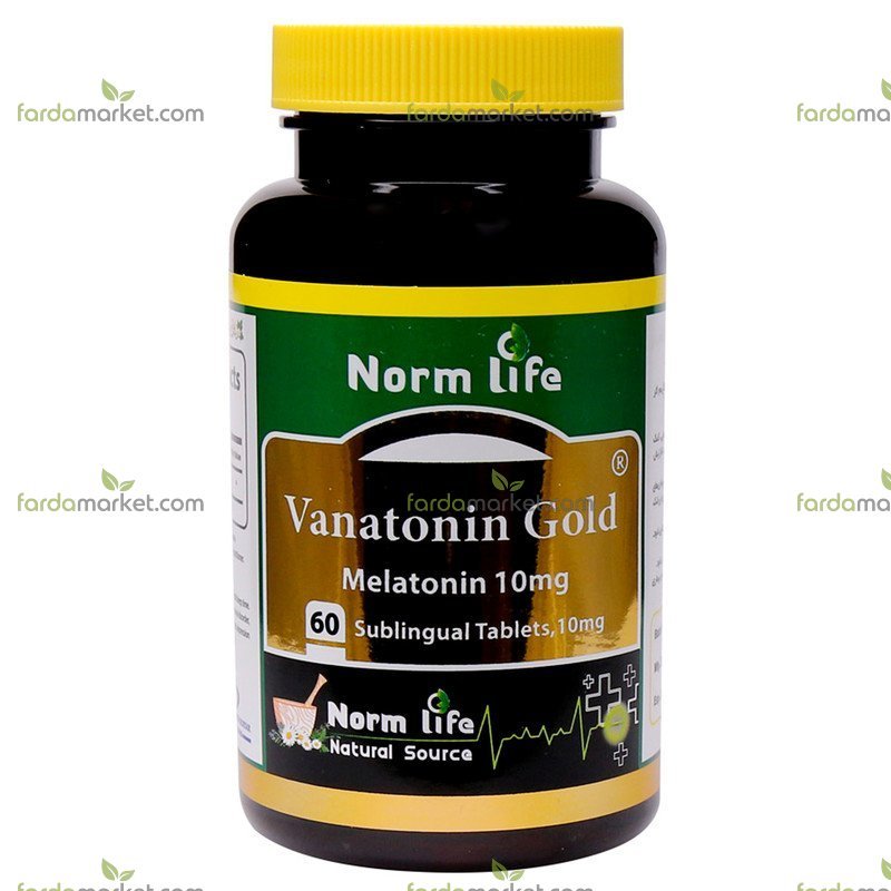 قرص زیرزبانی ۱۰ میلی‌گرم ملاتونین ۶۰ عددی - واناتونین گلد