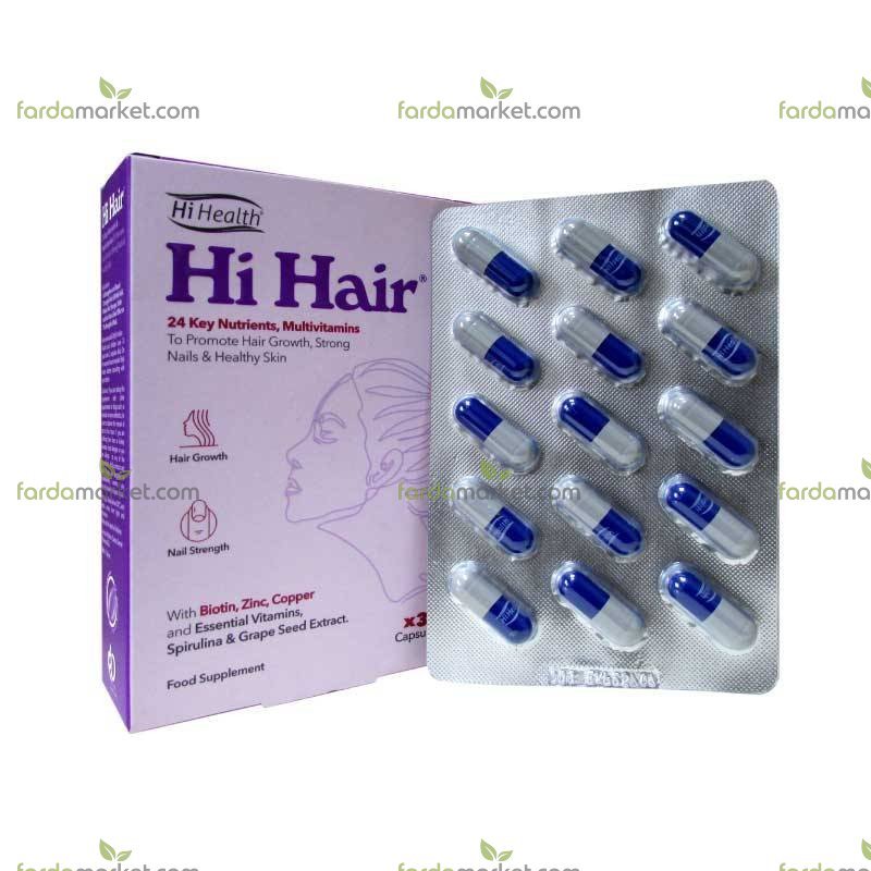 کپسول های هیر 30 عددی های هلث 