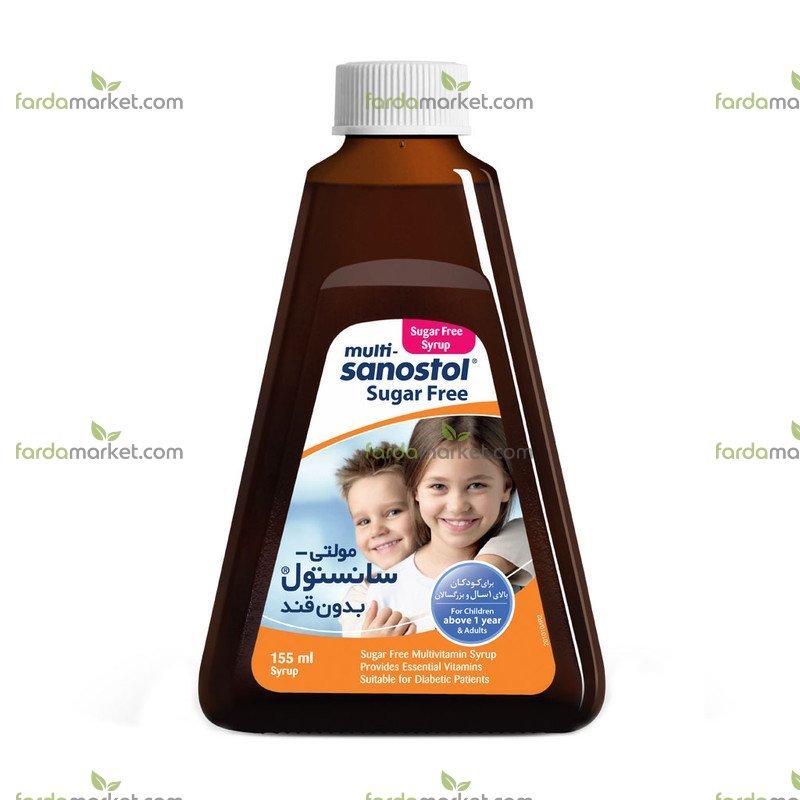 مولتی سانستول بدون قند شربت ۱۵۵م ل طعم پرتقال - ۱ عدد