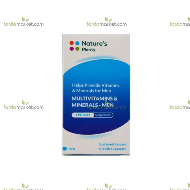 کپسول مولتی ویتامین مینرال آقایان ۶۰ عددی - نیچرز پلنتی