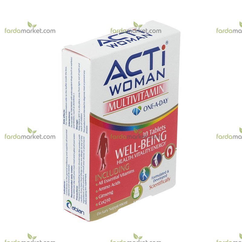 قرص مولتی ویتامین اکتی ومن ۳۰ عددی