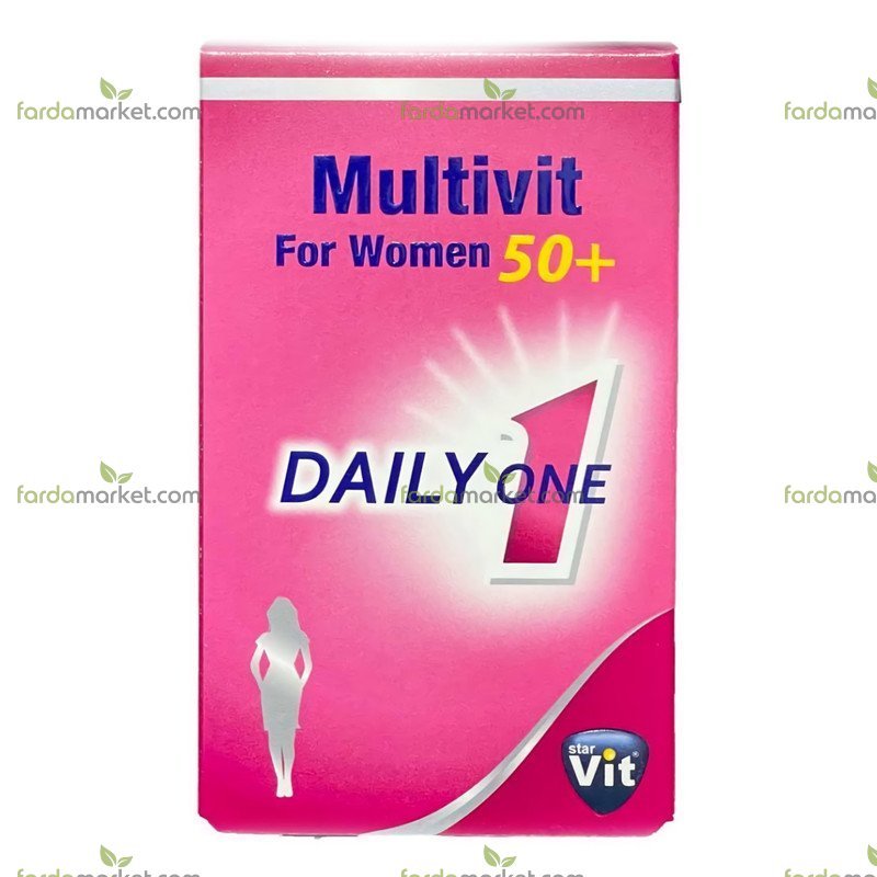 کپسول مولتی ویت بانوان بالای ۵۰ سال بسته ۶۰ عددی استار ویت