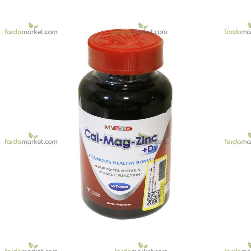 قرص کلسیم منیزیم زینک D۳ بسته ۶۰ عددی - مای نوتریشن
