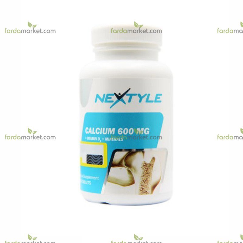قرص کلسیم ۶۰۰ میلی گرم بسته ۶۰ عددی نکستایل