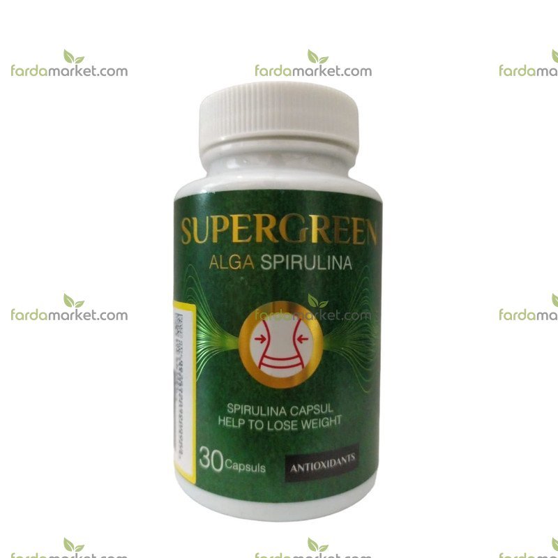 کپسول اسپیرولینا ۳۰ عددی - سوپر گرین