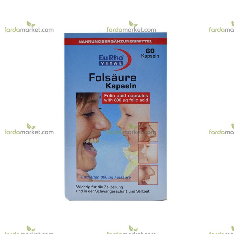 اسید فولیک ۶۰ عددی یورو ویتال