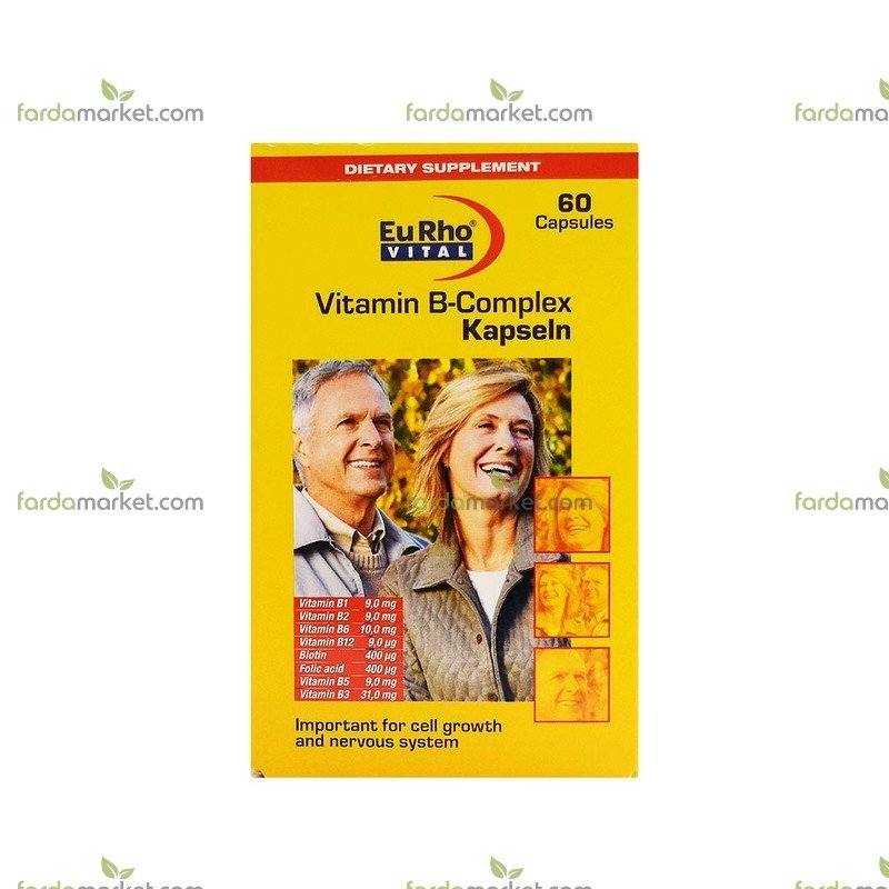 کپسول ویتامین ب کمپلکس ۶۰ عدد - یوروویتال