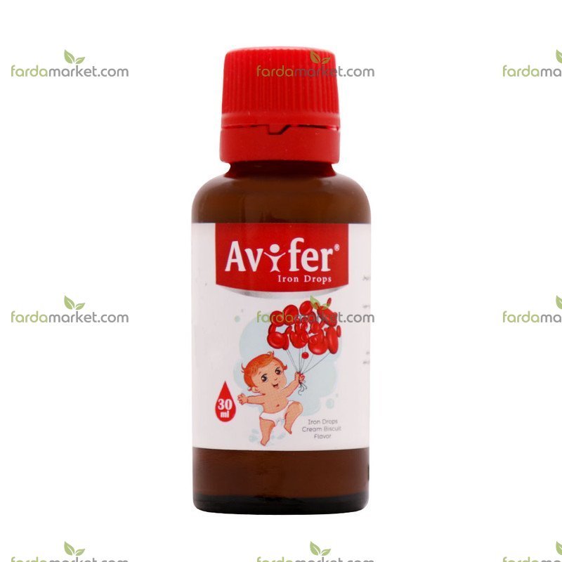 آویفرآویوال قطره خوراکی آهن ۳۰ م ل با طعم کرم بیسکوئیت - رابو فارمد آریا 