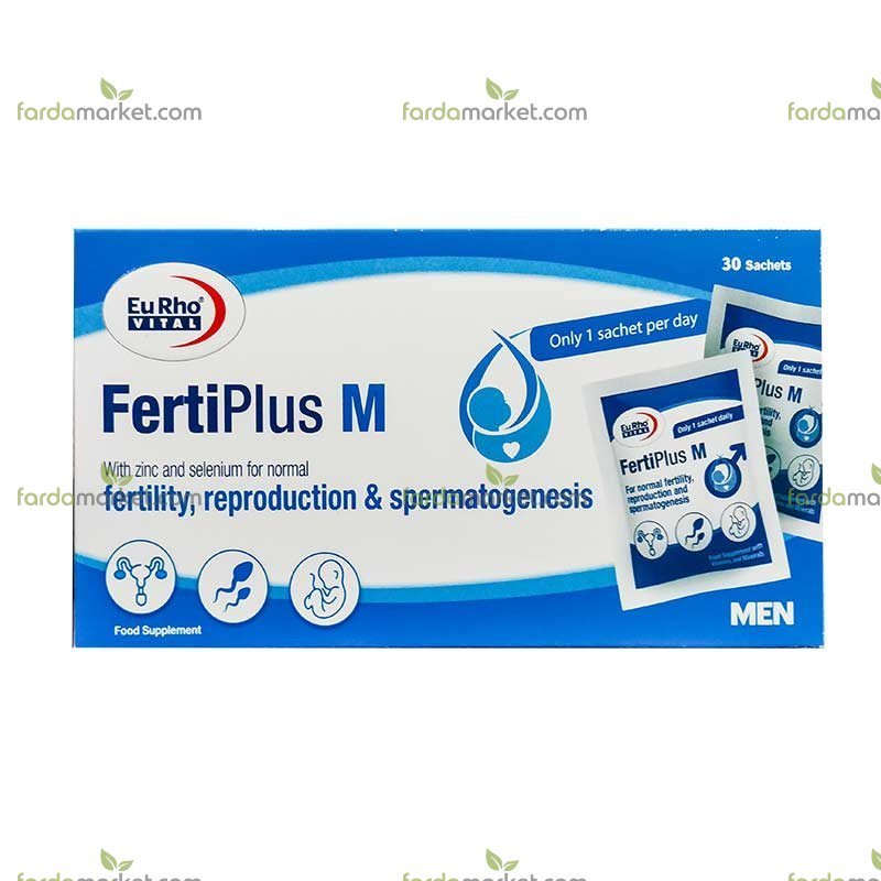 یوروویتال فرتی پلاس ام ساشه با طعم پرتقال ۳۰ عدد (یوروویتال)