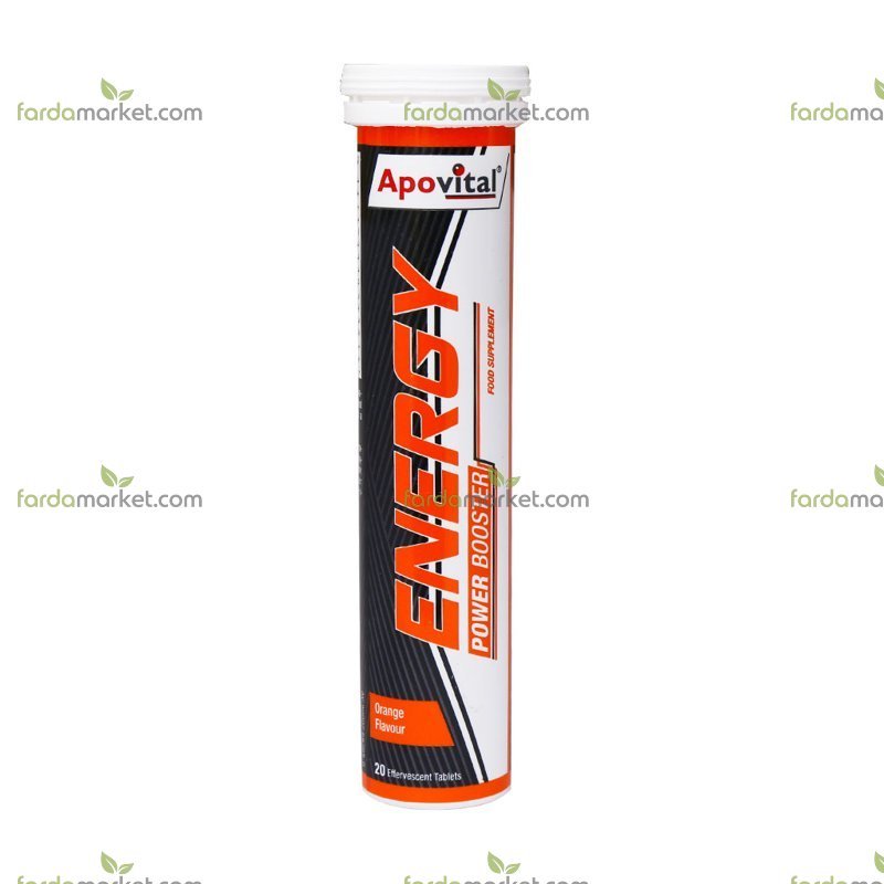 قرص جوشان ب کمپلکس+ کافئین+ تائورین ۲۰ عدد - آپوویتال