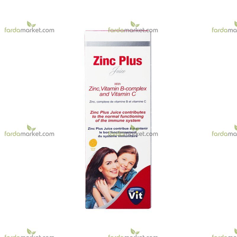 شربت زینک پلاس ۲۰۰ م ل با طعم پرتقال - استارویت