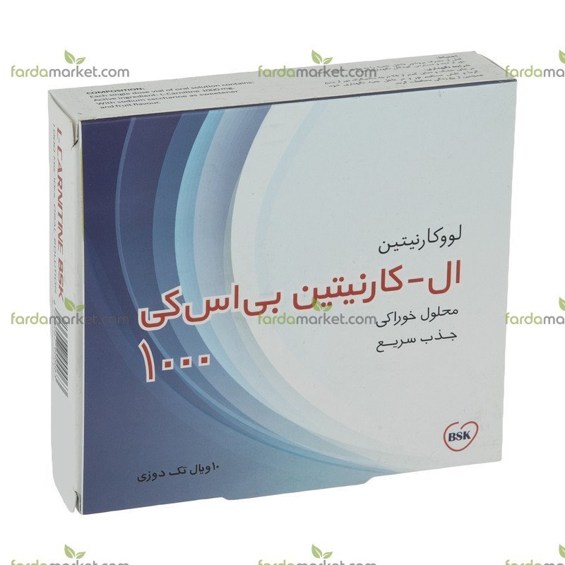 ال کارنیتین محلول خوراکی ۱۰۰۰ با طعم پرتقال ۱۰ ع عدد