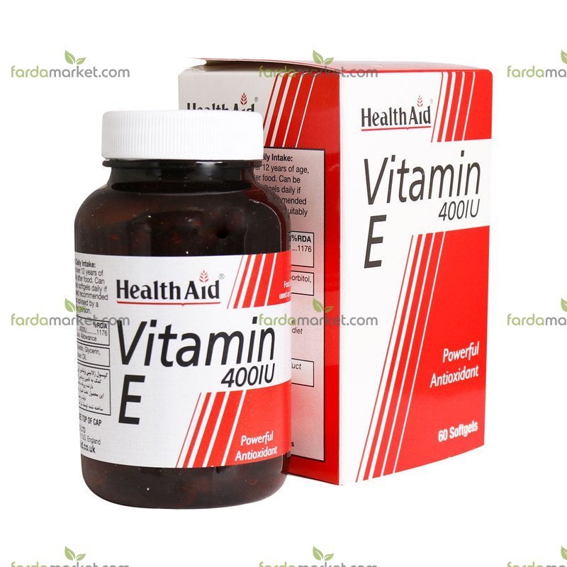 کپسول ژلاتینی ویتامین ای ۴۰۰ واحدی ۶۰ عددی هلث اید