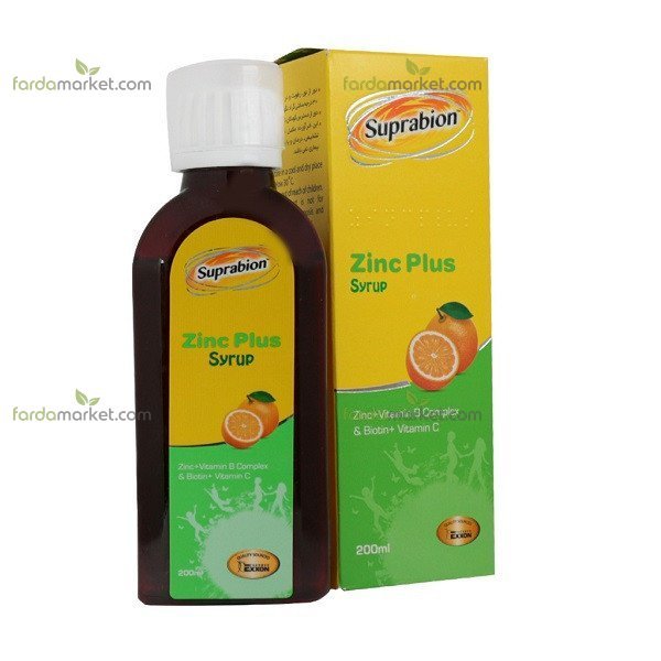 شربت زینک پلاس ۲۰۰ میلی لیتر - سوپرابیون