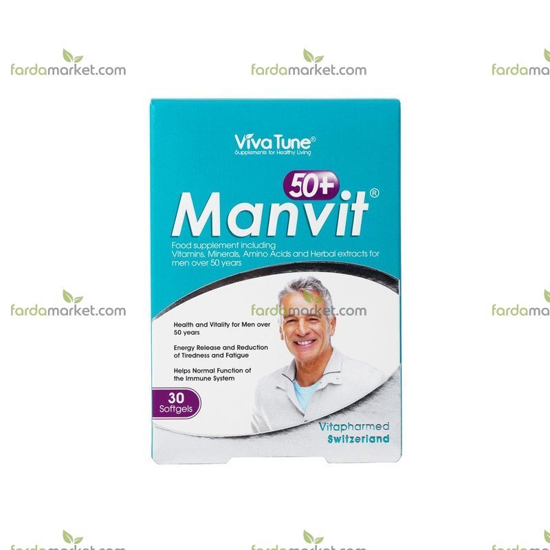 سافت ژل من ویت بالای ۵۰ سال بسته ۳۰ عددی