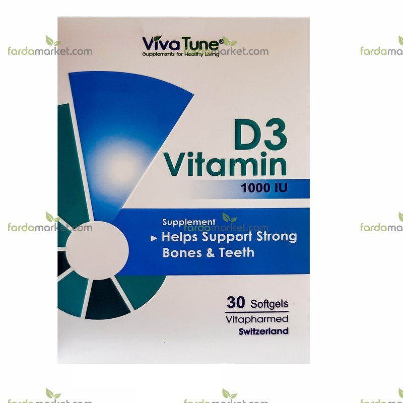 کپسول ویتامین D۳ ۱۰۰۰ ۳۰ عددی ویوا تون