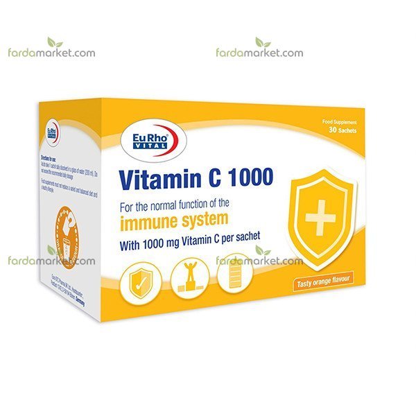 ساشه ویتامین ث ۱۰۰۰ بسته ۳۰ عددی یوروویتال