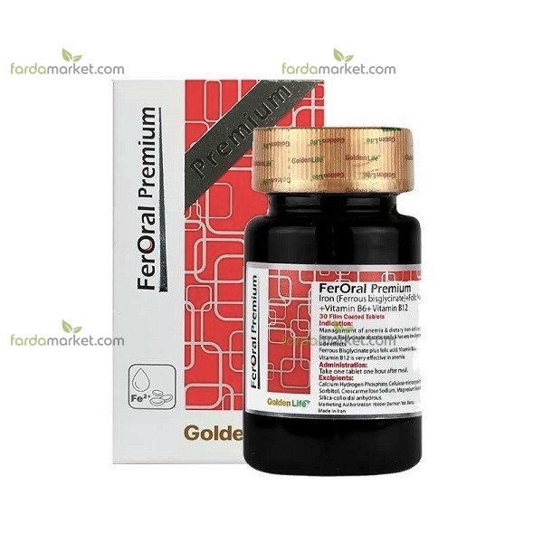 قرص فرورال پریمیوم گلدن لایف بسته ۳۰ عددی