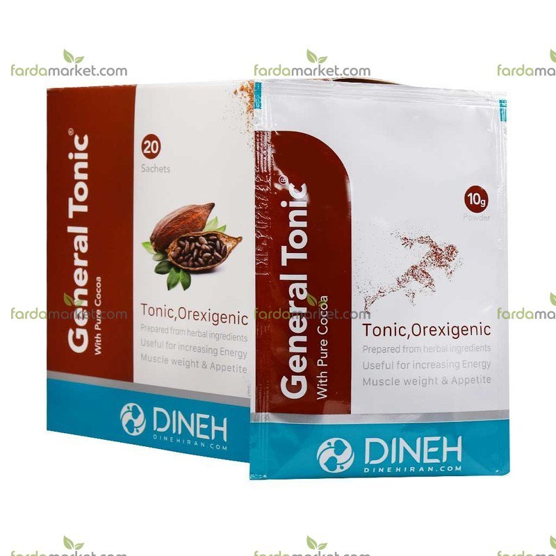 ساشه جنرال تونیک با طعم کاکائو ۲۰ عددی