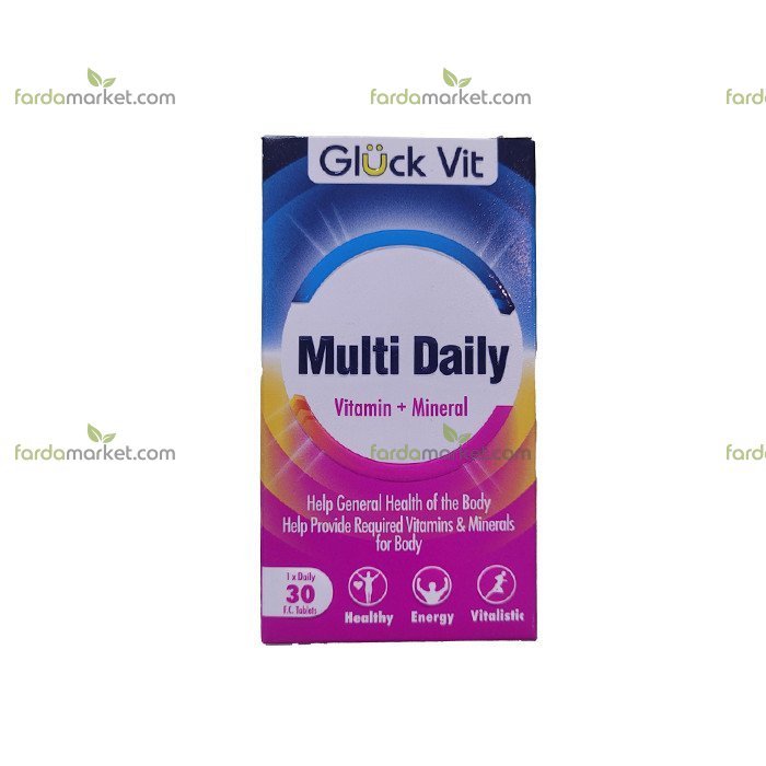 قرص مولتی دیلی گلوک ویت ۳۰ عددی