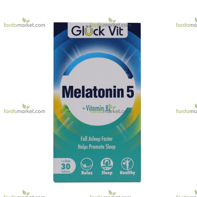 قرص ملاتونین ب۶ گلوک ویت ۳۰ عددی