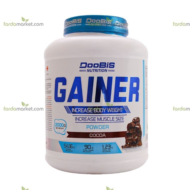 پودر گینر با طعم کاکائو ۳۰۰۰ گرم - دوبیس نوتریشن