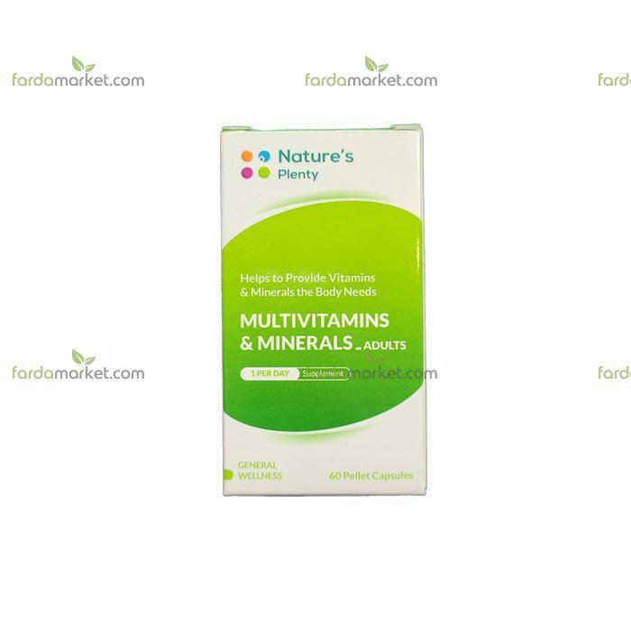 کپسول مولتی ویتامین مینرال بزرگسالان ۶۰ عددی نیچرز پلنتی