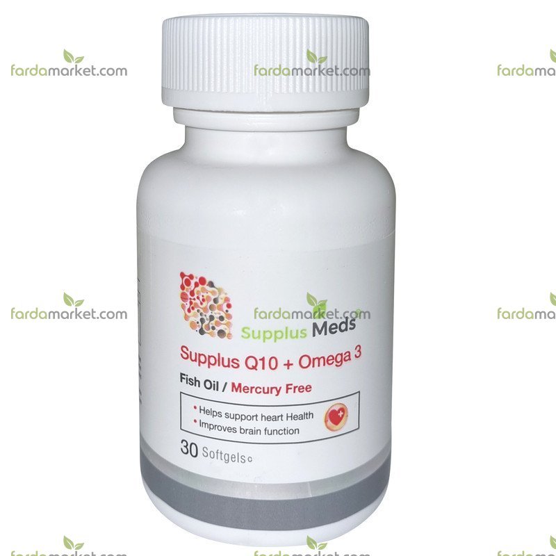سافت ژل ساپلاس کیوتن + امگا۳ بسته ۳۰ عددی ساپلاس مدز