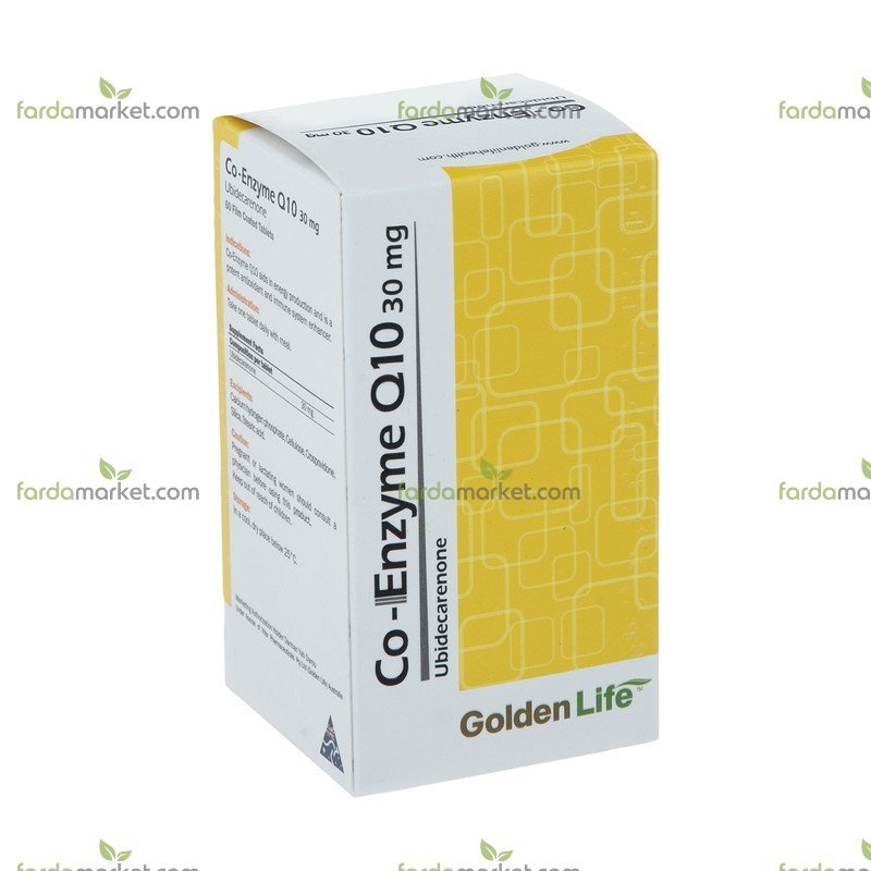 قرص کو انزیم کیوتن ۳۰ میلی گرمی بسته ۶۰ عددی گلدن لایف