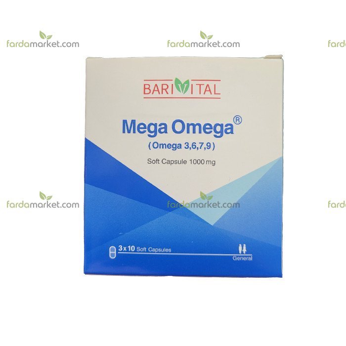 کپسول نرم مگا امگا ۳۰ عددی باریویتال
