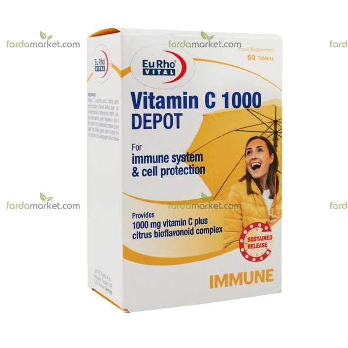 قرص ویتامین سی دپو ۱۰۰۰ میلی گرم ۶۰ عددی