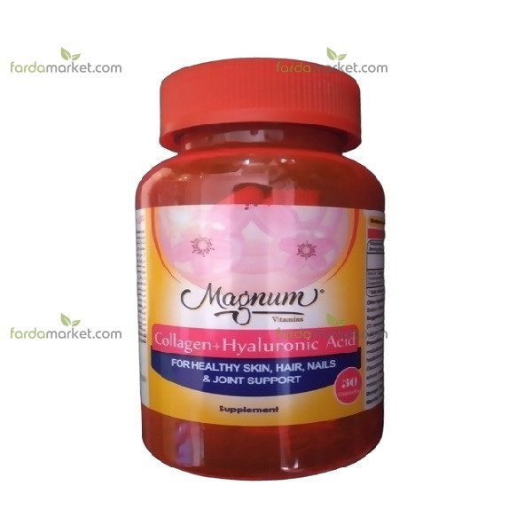 کپسول کلاژن و هیالورونیک اسید ۳۰ عددی مگنوم ویتامینز