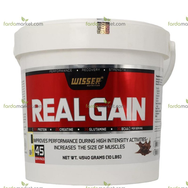 پودر رئال گین با طعم شکلات ۴۵۴۰ گرم ویثر نوتریشن