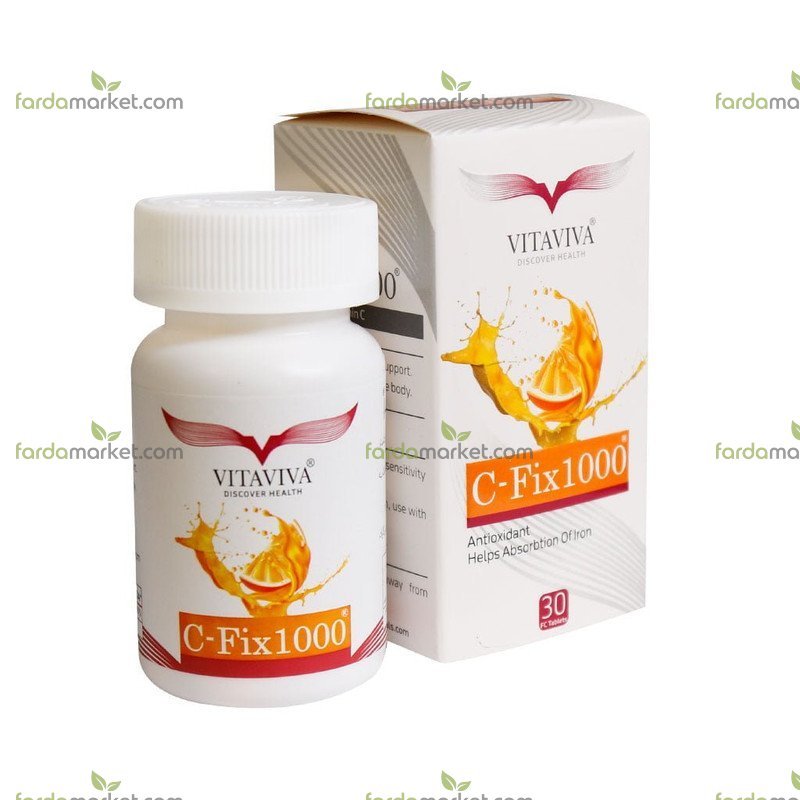 کپسول سی فیکس ۱۰۰۰ ویتاویوا بسته ۳۰ عددی